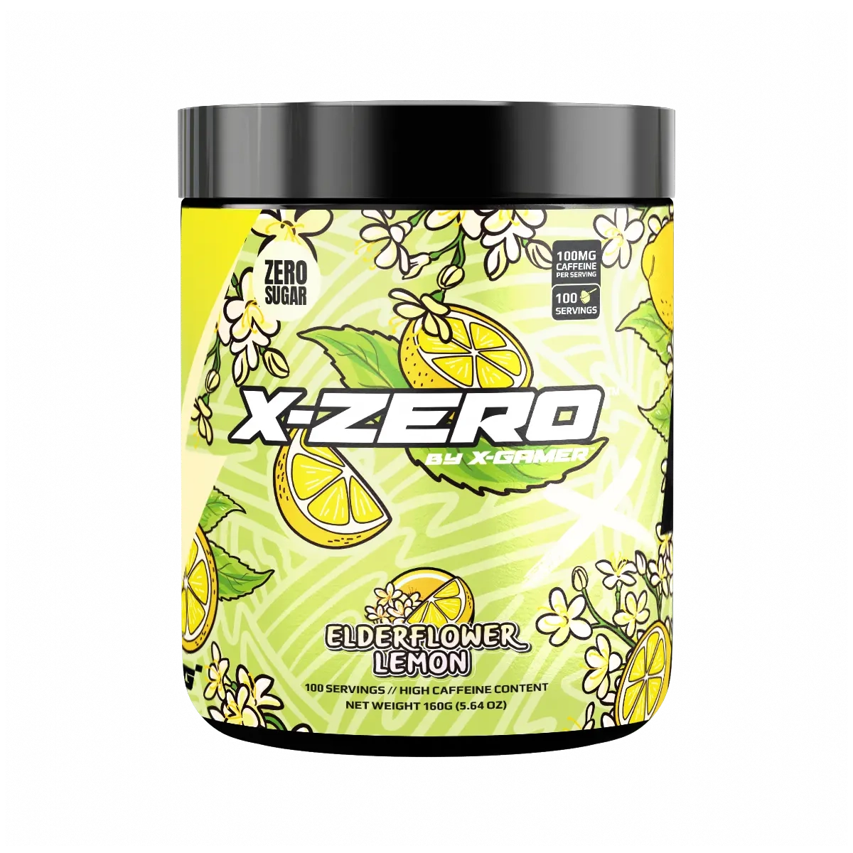 X-Zero Elderflower Lemon (160g/100 servings) – Multisupps