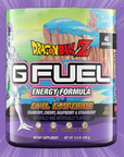 G FUEL energy, Evil emperor, Dragonball Z, tub, product front with pink background