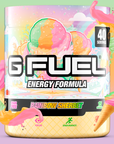 G FUEL Energy, Rainbow sherbet, tub, product front with matching background