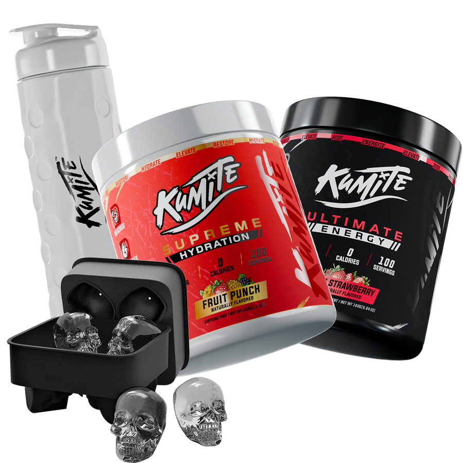 Kumite Hydration (Fruit punch) + Energy (Free accessories)