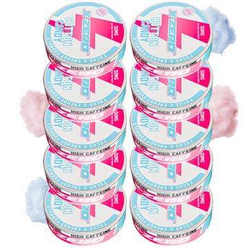 Cotton Candy Energy Pouches (10 Pack/200 Pouches)