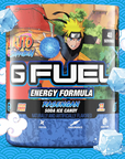 G FUEL energy, Naruto, Rasengan, tub,  product front with matching background