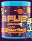 G FUEL energy, Fallout, Nuka Cola Quantum, tub,  product front with matching background