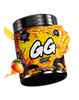 Gamersupps Energy, Mango Meta, tub,  product front with fruits