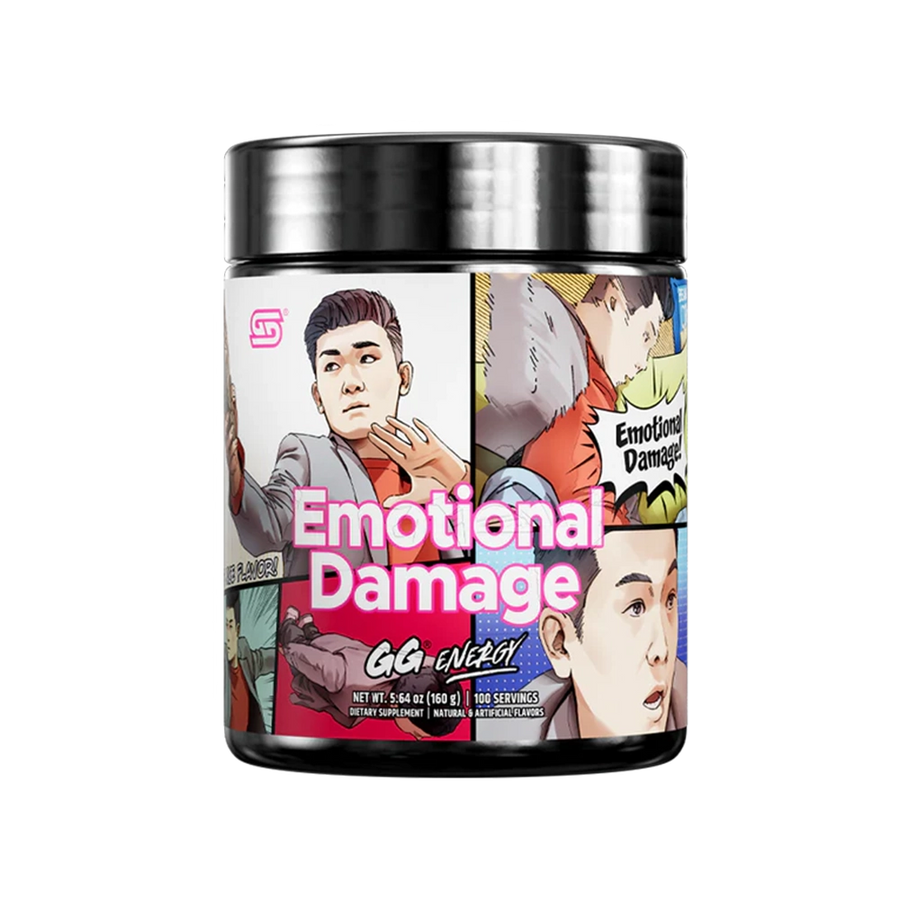 Gamersupps energy, emotional damage, tub,  product front