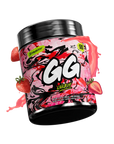 Gamersupps energy, Strawberry, tub,  product front with berries