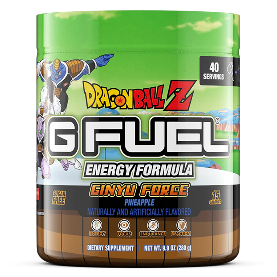 G FUEL energy, Ginyu force, Dragonball Z, tub,  product front