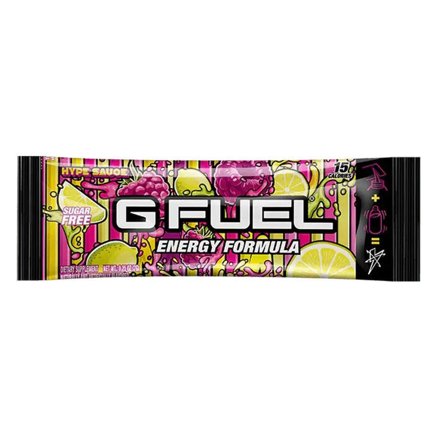 G FUEL Energy, sample pack, Hype sauce, 1 serving, product front