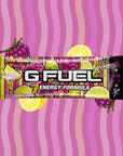 G FUEL Energy, sample pack, Hype sauce, 1 serving, product front with matching background