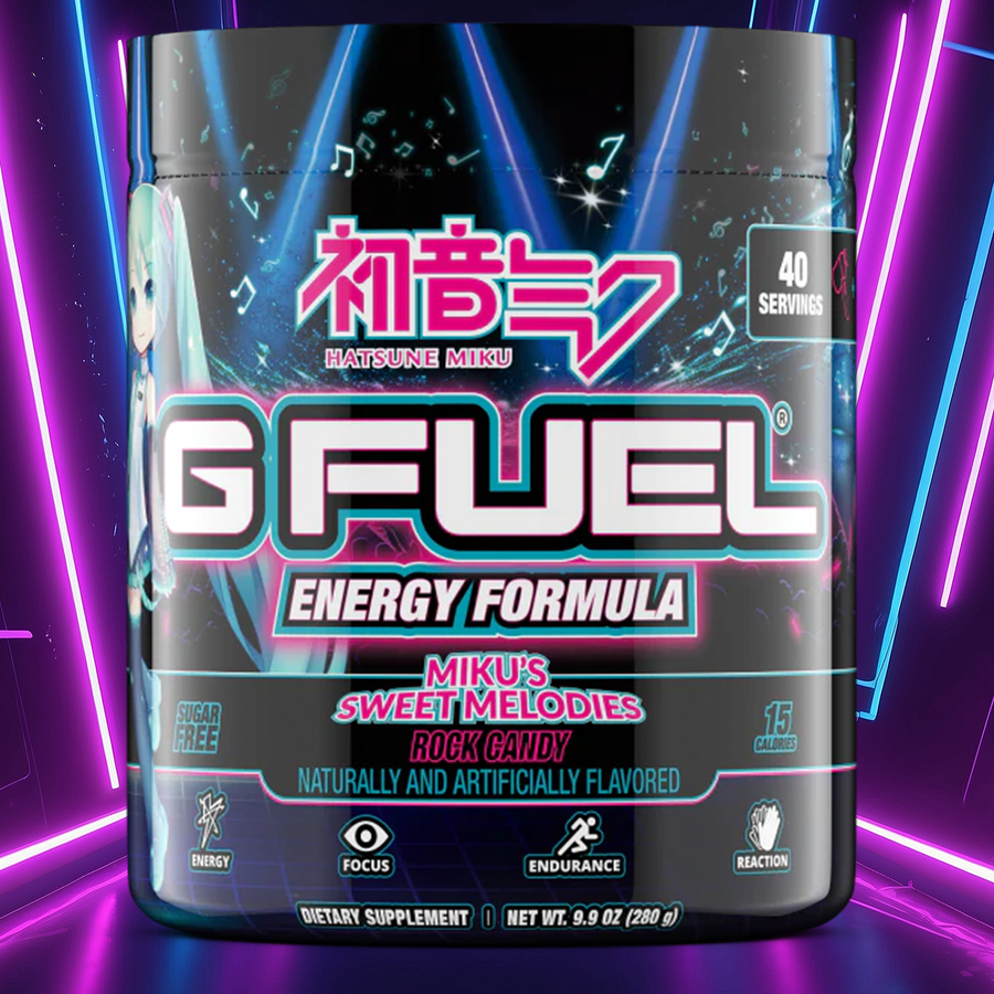 G FUEL energy, Miku's sweet melodies, tub,  product front