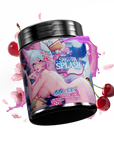 Gamersupps energy, sakura splash, tub,  product front with berries