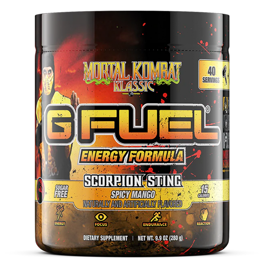 G FUEL Energy, Scorpion sting, Klassic, Mortal Kombat, tub,  product front