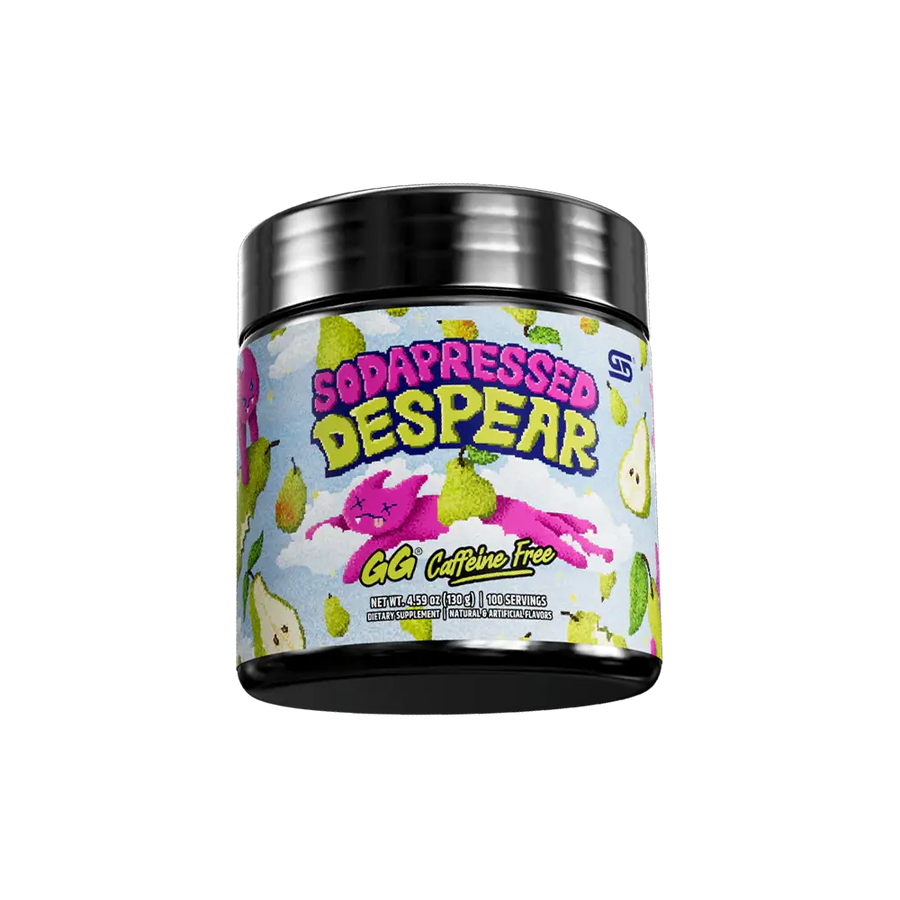 Gamersupps caffeine free, Sodapressed despear, tub,  product front