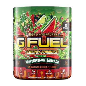 G FUEL Energy, Watermelon Limeade, tub, halloween limited edition, product front