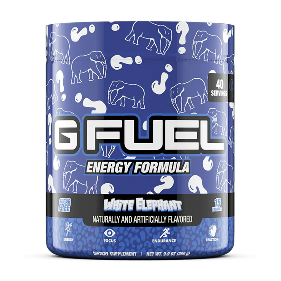 G FUEL Energy, White Elephant, tub, product front