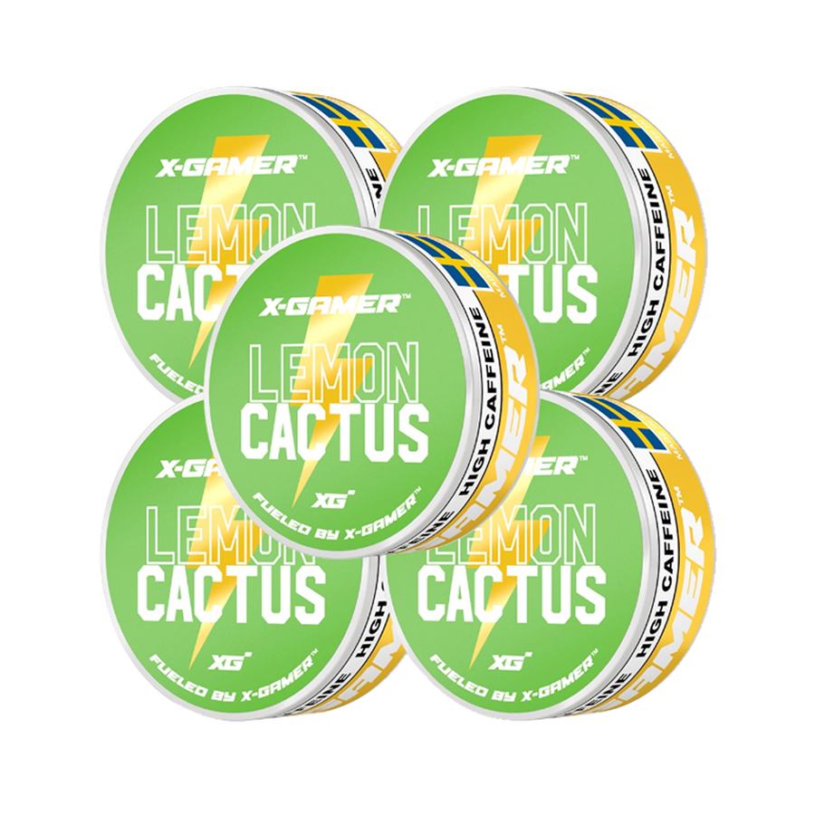 X-Gamer - Lemon Cactus Energy Pouches (5x)