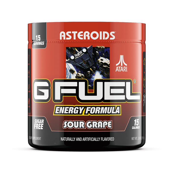 G FUEL energy, Atari Asteroids, tub,  product front