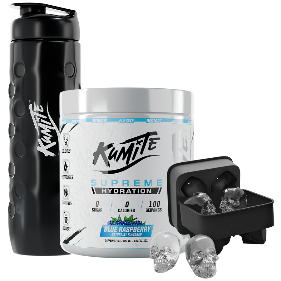 DEAL - Kumite Hydration Blue Raspberry + Free ice tray & Black Bottle