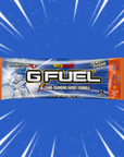 G FUEL Energy, sample pack, Dragonball Z, Kamehameha, 1 serving, product front with matching background