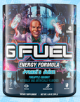 G FUEL energy, Jynxzi's juice, tub,  product front with light blue background