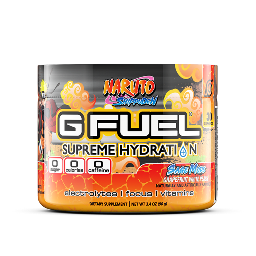 G FUEL caffeine free, hydration, Sage mode, tub,  product front