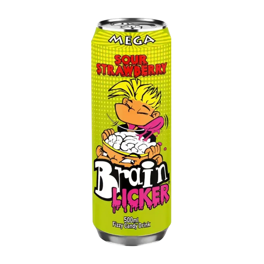 Brain licker Sour strawberry candy drink front image