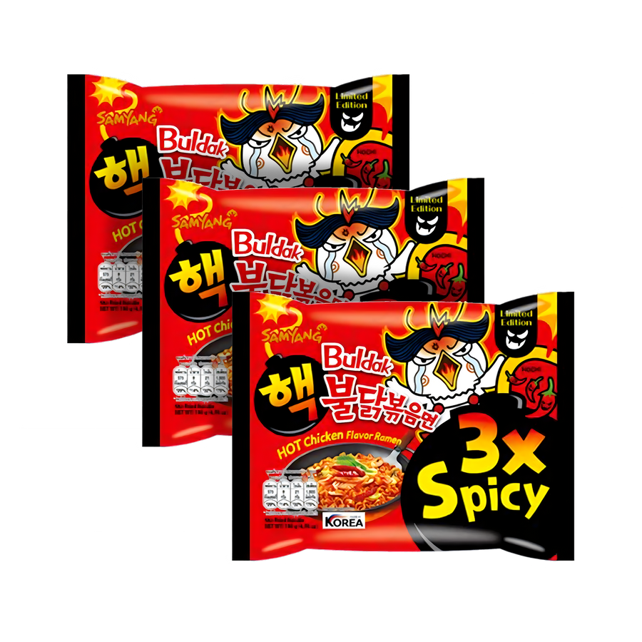 SAMYANG HOT CHICKEN RAMEN 3XSPICY (3x140g)