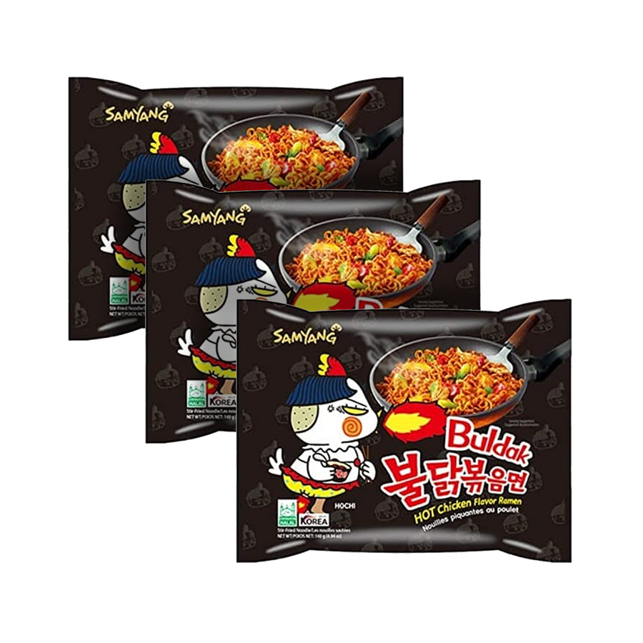 SAMYANG BULDAK HOT CHICKEN RAMEN SPICY NOODLES (3x140g)