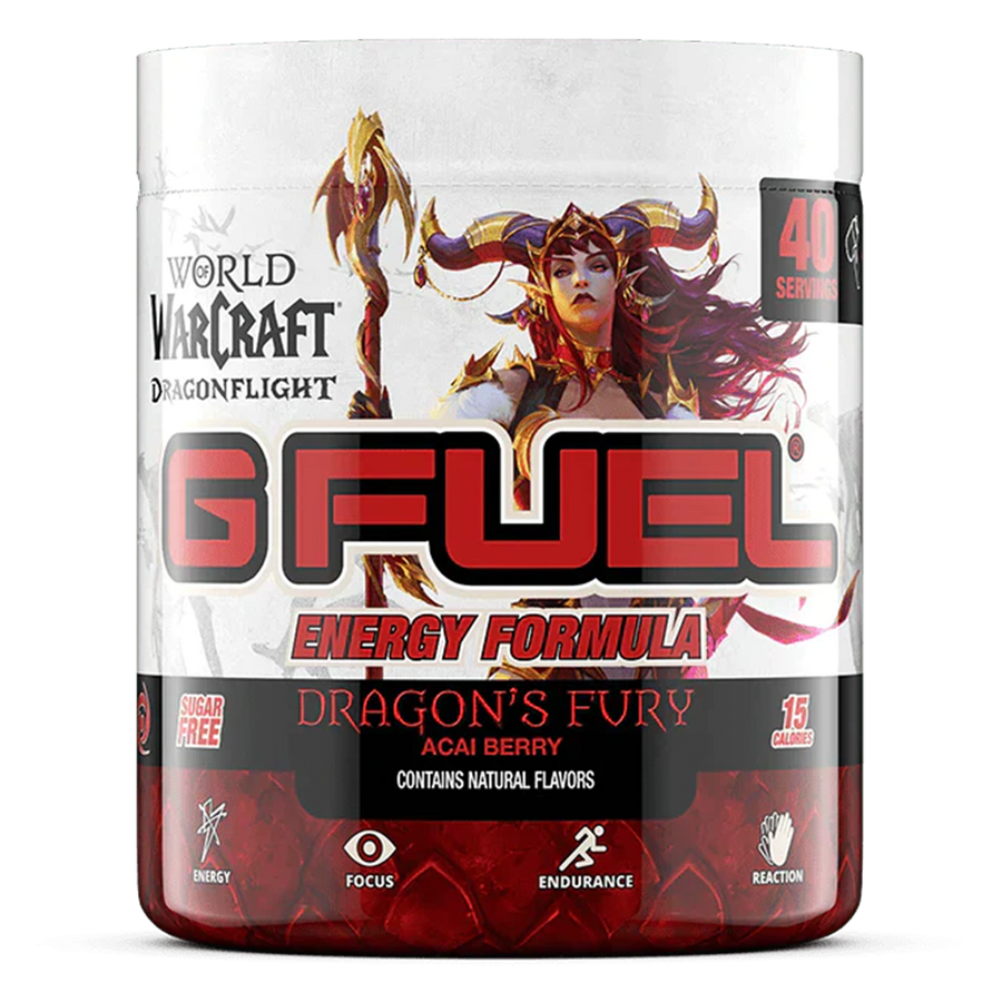 G FUEL energy, Dragon's fury, tub,  product front