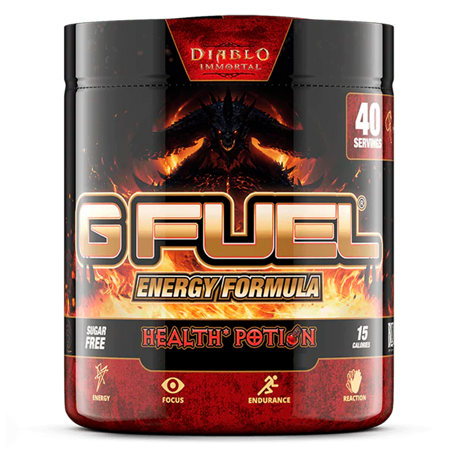 G FUEL energy, Diablo, Health potion, tub,  product front