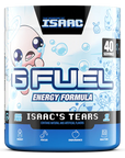 G FUEL energy, Isaac's tears, tub,  product front