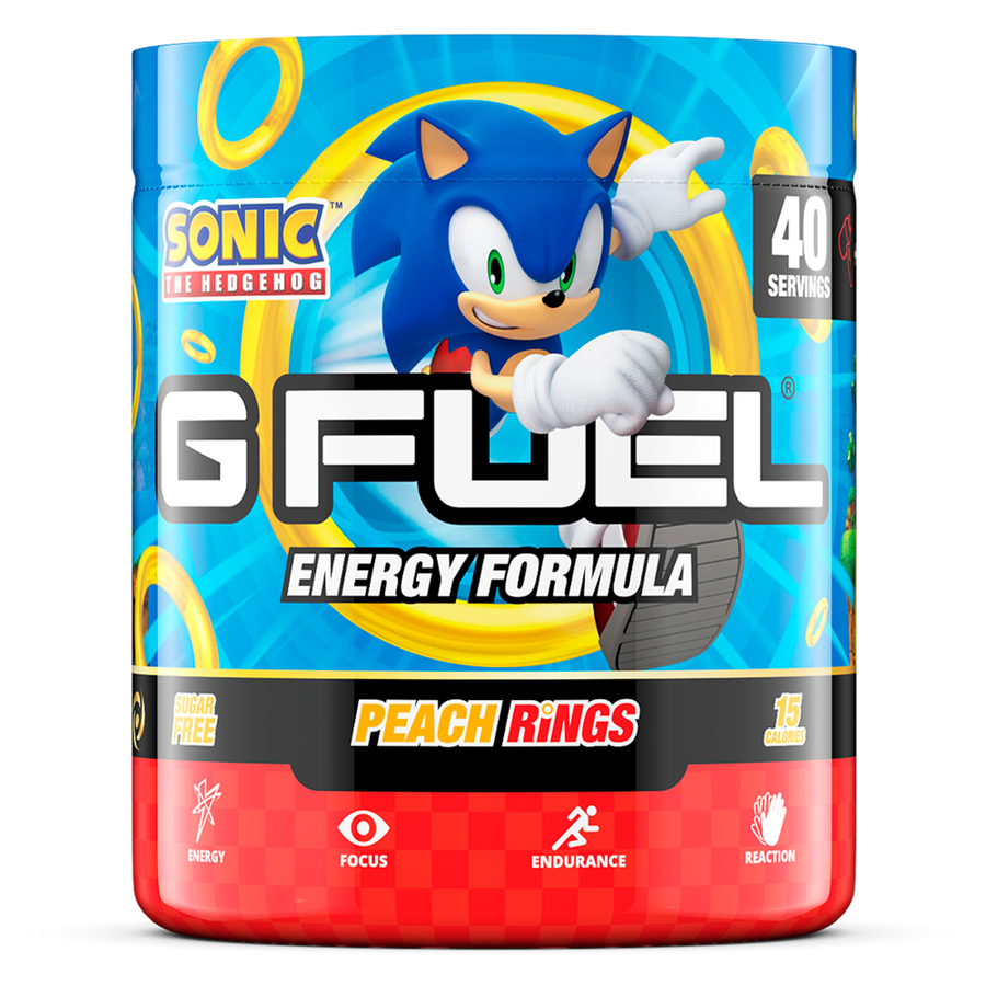 G FUEL Energy, Peach rings, tub,  product front