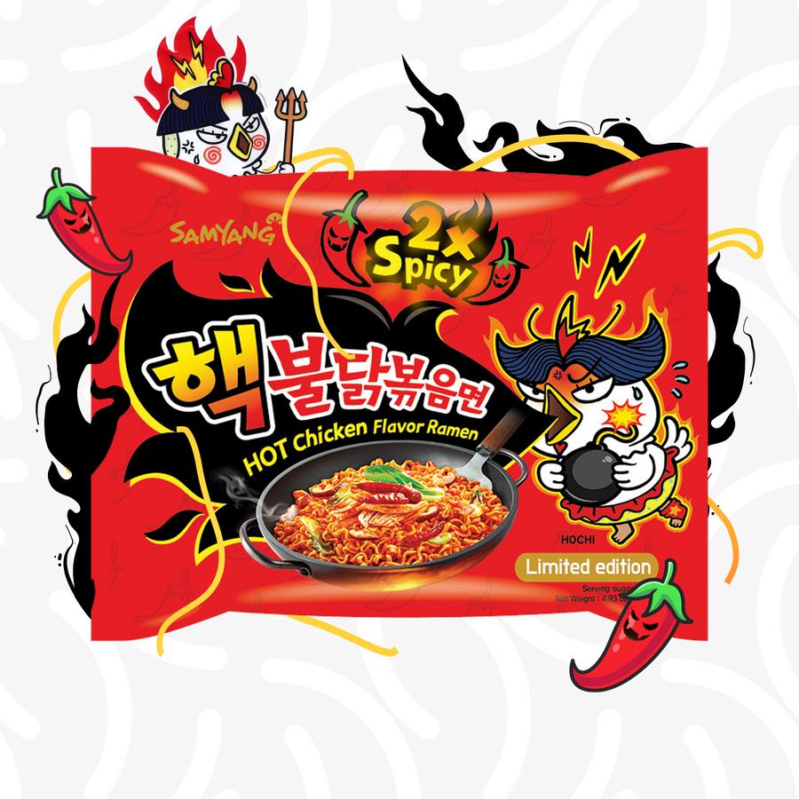 SAMYANG HOT CHICKEN 2XSPICY 140g (RØD)