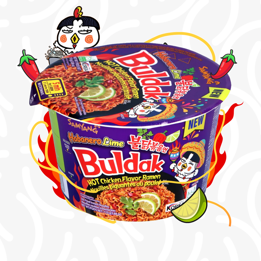 SAMYANG BULDAK HOT CHICKEN RAMEN HABANERO LIME BOWL 110g