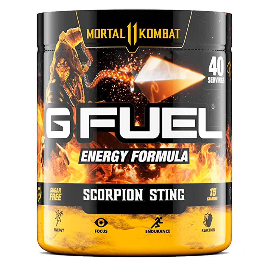 G FUEL Energy, Scorpion sting, Mortal Kombat, tub,  product front