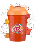 G FUEL shaker, 473 ml, The Autumn, product backside with some cool background design