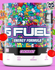 G FUEL energy, Clickbait, tub,  product front with cherries