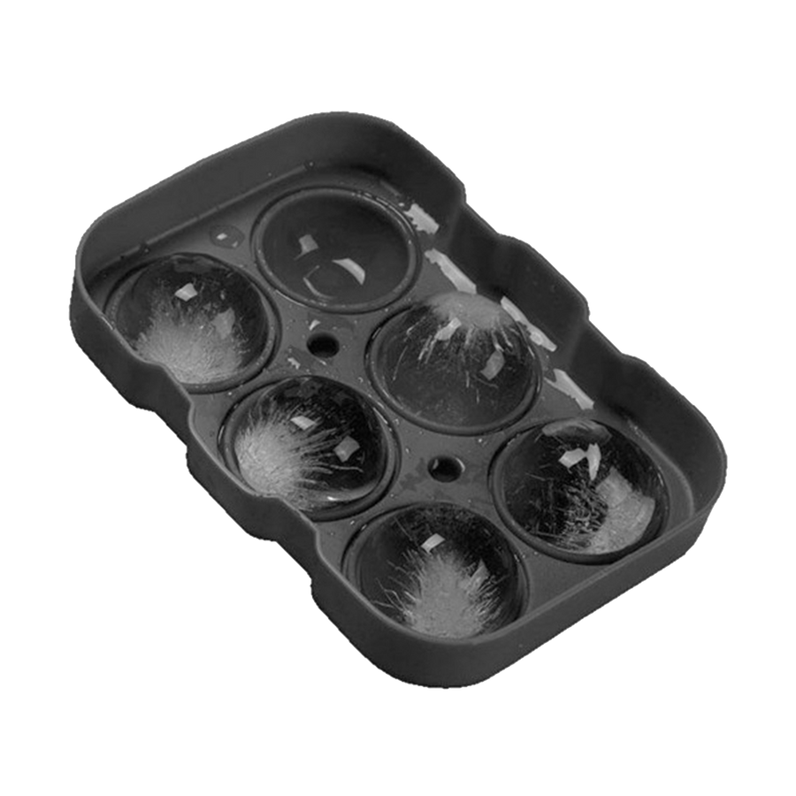 6 cavity ice cube tray, 3D ice cube balls, product front