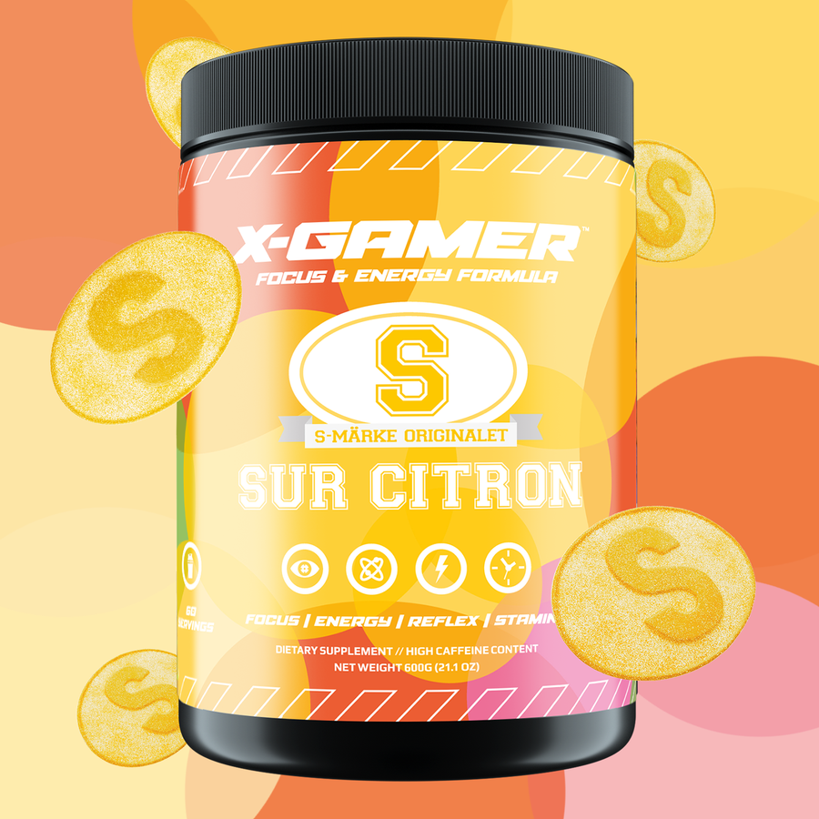 X-Gamer S-Märke Sur Citron (Sour Lemon) - (60 servings)