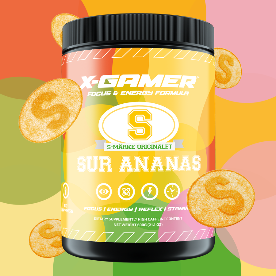 X-Gamer S-Märke Sur Ananas (Sour Pineapple) - (60 servings)